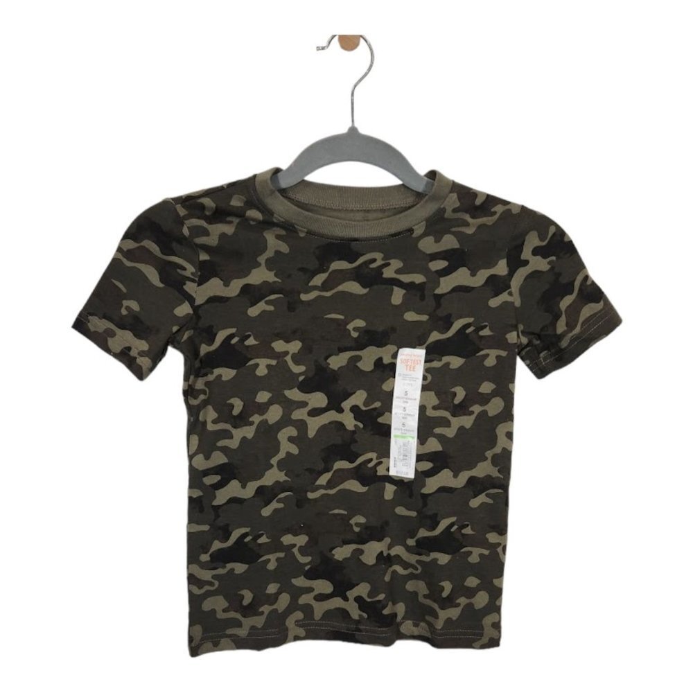 NWT Jumping Beans Softest‎ Tee in Camo Size 5